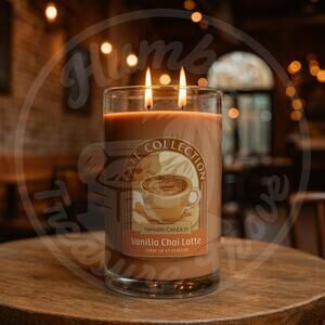 Yankee Candle Vanilla Chai Latte 20 oz 2-Wick Tumbler Café Collection Cozy Spice